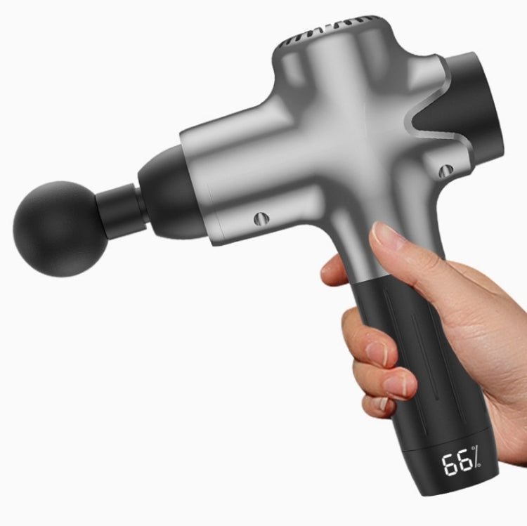 Y8-1 Fitness Massage Fascia Muscle Vibration Massager, Specification: Silver Gray(EU Plug) - free shipping - PMC TechLife - Order now!