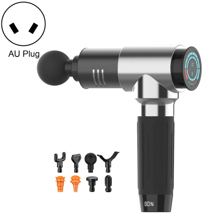 Y10 Fitness Massage Fascia Muscle Vibration Massager, Specification: 30 Gears Silver(AU Plug) - free shipping - PMC TechLife - Order now!