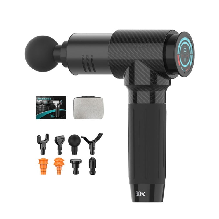 Y10 Fitness Massage Fascia Muscle Vibration Massager, Specification: 30 Gears Carbon Fiber(US Plug) - free shipping - PMC TechLife - Order now!