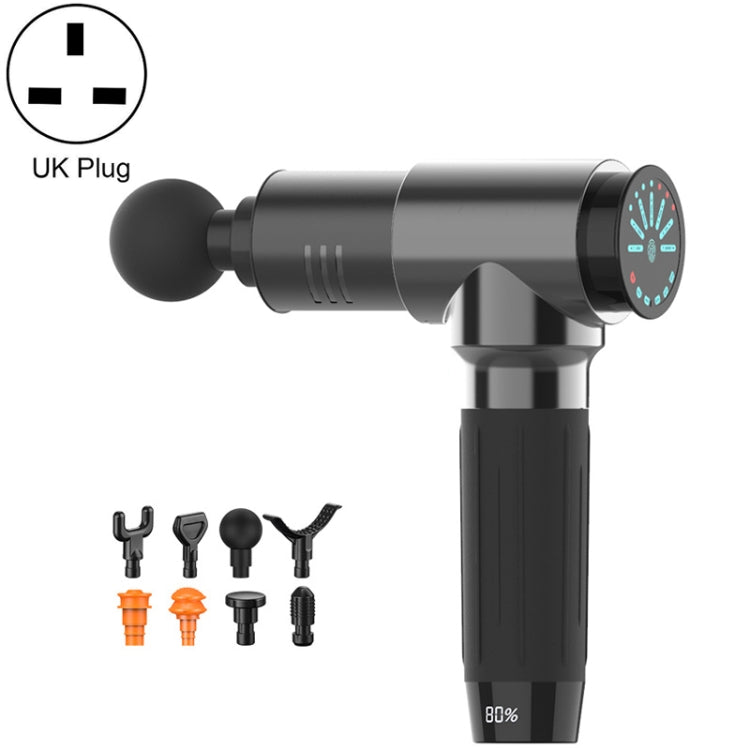 Y10 Fitness Massage Fascia Muscle Vibration Massager, Specification: 7 Gears Bright Gray(UK Plug) - free shipping - PMC TechLife - Order now!