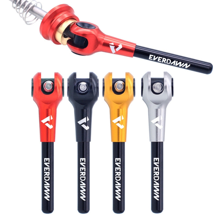 EVERDAWN Mountain Highway Bike Titanium Alloy Axis Quick Removal Rod Front And Rear Rollers Open Flower Drum Fixed Axis Trolley(Golden) - Quick Release by PMC TechLife | Online Shopping South Africa | PMC TechLife | Buy Now Pay Later Mobicred