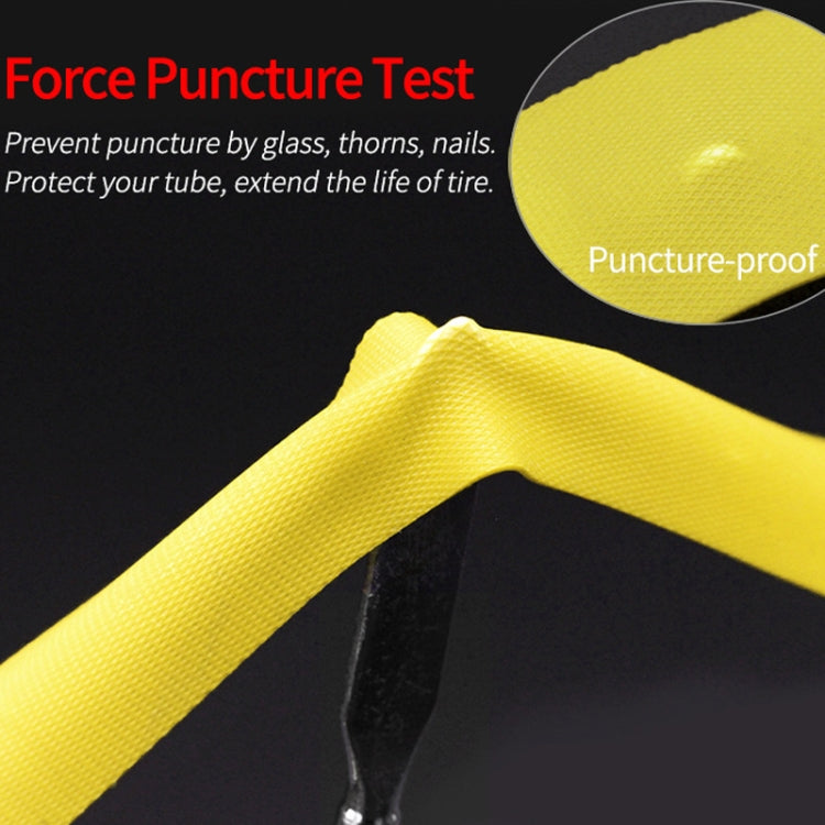 10 PCS Road Mountain Bike Anti-Stab Tire Pad Bicycle Wheel Set PVC Spoke Lining Tape, Colour: Yellow(26inch x 18mm) - Others by PMc TechLife | Online Shopping South Africa | PMc TechLife | Buy Now Pay Later Mobicred