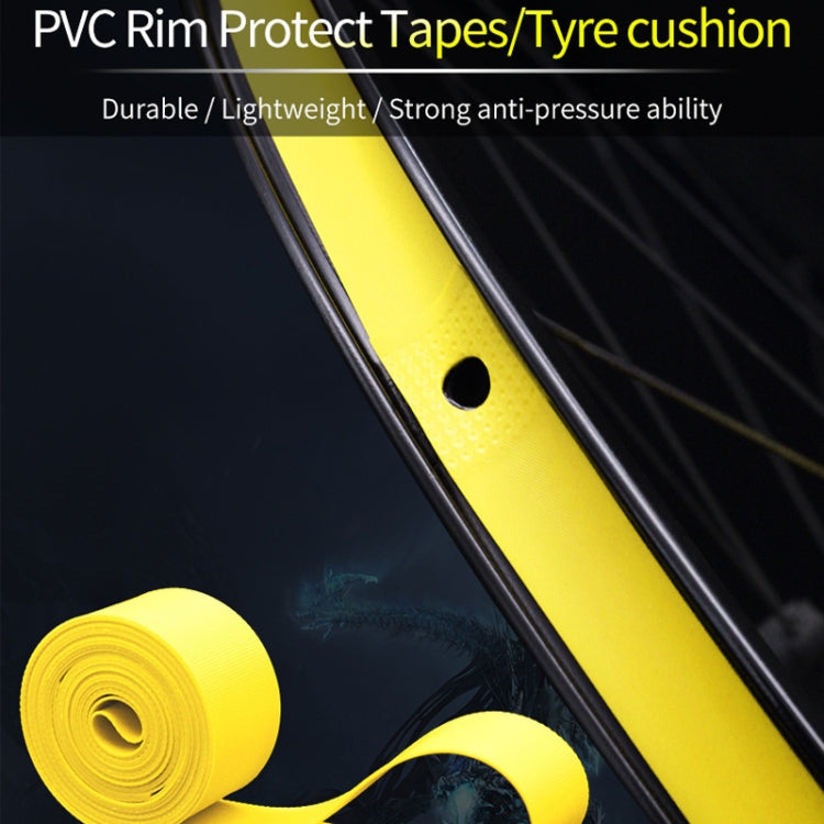 10 PCS Road Mountain Bike Anti-Stab Tire Pad Bicycle Wheel Set PVC Spoke Lining Tape, Colour: Yellow(26inch x 18mm) - Others by PMc TechLife | Online Shopping South Africa | PMc TechLife | Buy Now Pay Later Mobicred