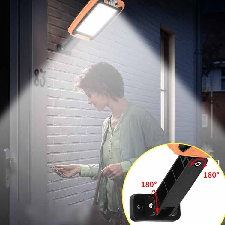 TG-TY07704 Diamond 124 LED Solar Outdoor Waterproof Wall Light Human Body Induction Garden Light Fence Lighting Street Light - Street Lights by PMc TechLife | Online Shopping South Africa | PMc TechLife | Buy Now Pay Later Mobicred