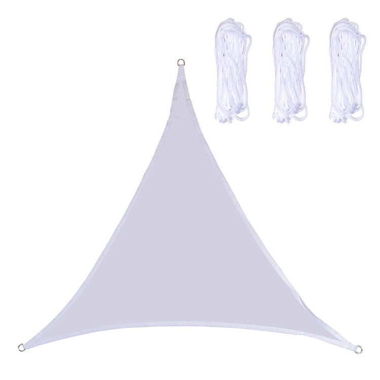 Triangle Outdoor Garden Sunshade Sail Waterproof Anti-UV Canopy, Size: 2m x 2m x 2m(White) - Tents & Accessories by PMC TechLife | Online Shopping South Africa | PMC TechLife