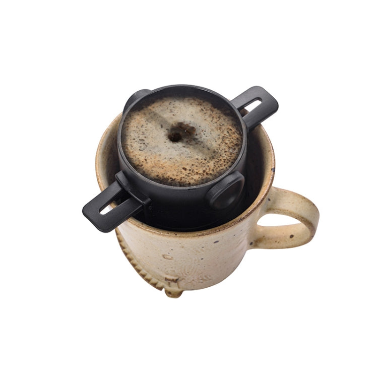 Coffee Filter Travel Convenient Foldable Double Filter(Black) - Coffee Tools by PMC TechLife | Online Shopping South Africa | PMC TechLife | Buy Now Pay Later Mobicred