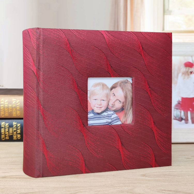 4R 6 Inch 200 Sheets Cloth Photo Album Baby Growth Memorial Album Interstitial Album(Red Wine) - Photo Albums & Photo Frames by PMc TechLife | Online Shopping South Africa | PMc TechLife | Buy Now Pay Later Mobicred