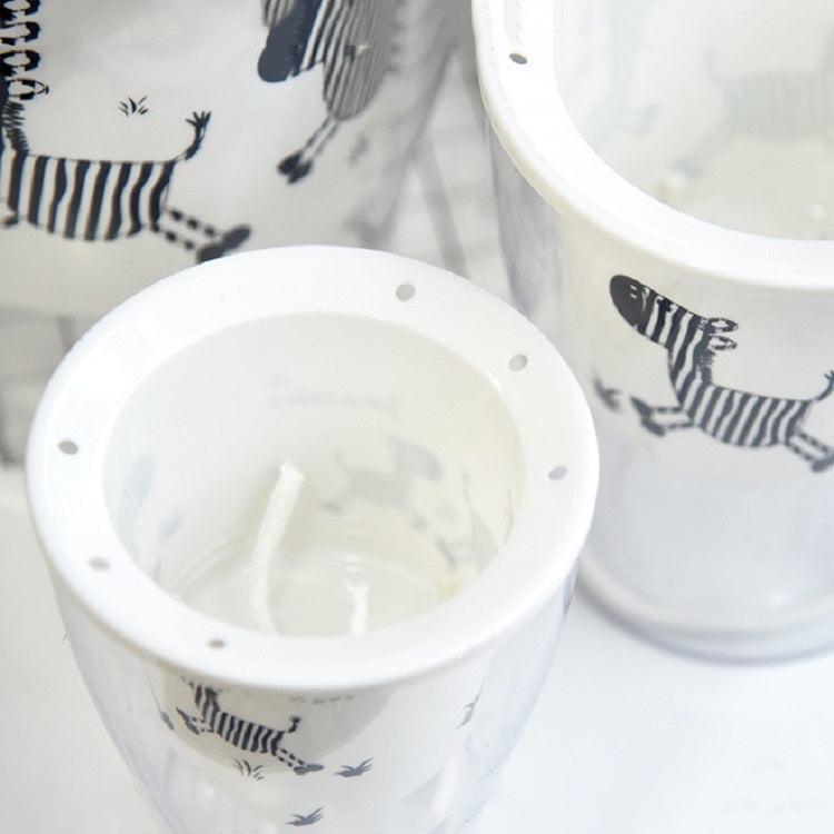 Fully Transparent Hydroponic Flower Pots Water Level Visible Non-Broken Glue Self-Absorbent Plastic Flower Pots, Size: W10 Caliber 17.5cm(Full Transparent Zebra Pattern) - Flower Pots & Planters by PMc TechLife | Online Shopping South Africa | PMc TechLife | Buy Now Pay Later Mobicred