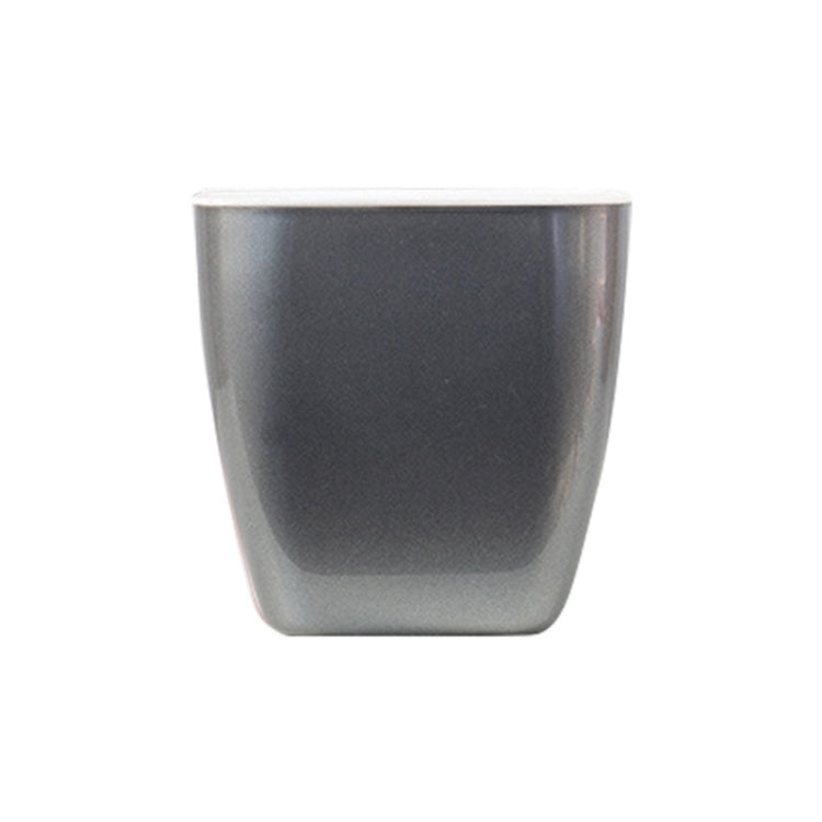 Imitation Metal Colorful Water Storage Plastic Flowerpot, Size: G105 Small Pot(Square Silver Grey) - Flower Pots & Planters by PMc TechLife | Online Shopping South Africa | PMc TechLife | Buy Now Pay Later Mobicred
