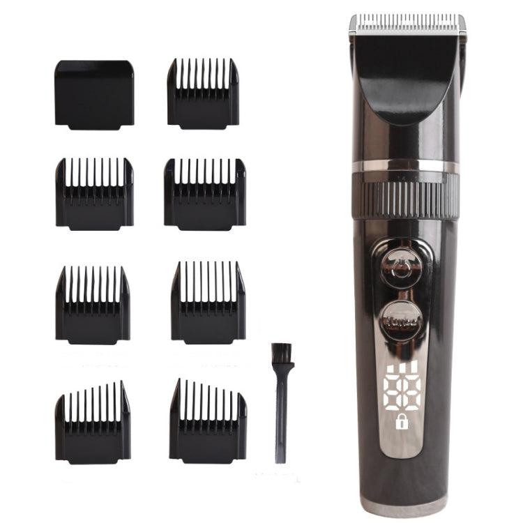 BF-868 LCD Digital Display Electric Hair Clipper Baby Children Adult Electric Hair Clipper Set(Black) - free shipping - PMC TechLife - Order now!
