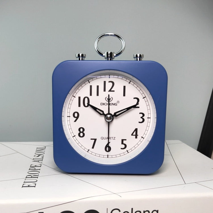 Lazy Silent Small Alarm Clock Office Home Desktop Clock(Blue) - free shipping - PMc TechLife - Order now!