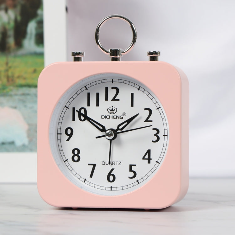 Lazy Silent Small Alarm Clock Office Home Desktop Clock(Pink) - Alarm Clocks by PMc TechLife | Online Shopping South Africa | PMc TechLife | Buy Now Pay Later Mobicred