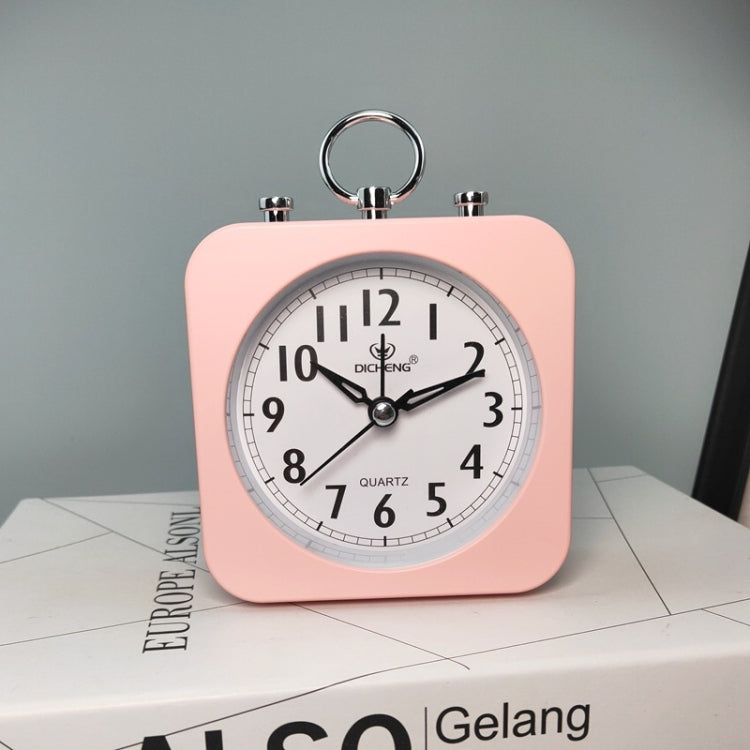 Lazy Silent Small Alarm Clock Office Home Desktop Clock(Pink) - Alarm Clocks by PMc TechLife | Online Shopping South Africa | PMc TechLife | Buy Now Pay Later Mobicred