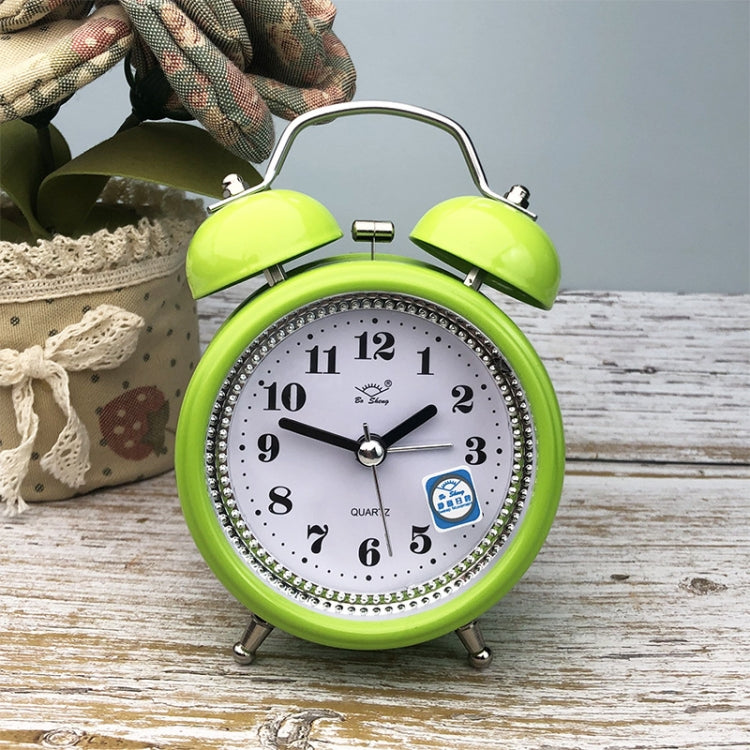 3 Inch Metal Bell Alarm Clock With Night Light Student Bedside Fashion Clock(Green) - Alarm Clocks by PMc TechLife | Online Shopping South Africa | PMc TechLife | Buy Now Pay Later Mobicred