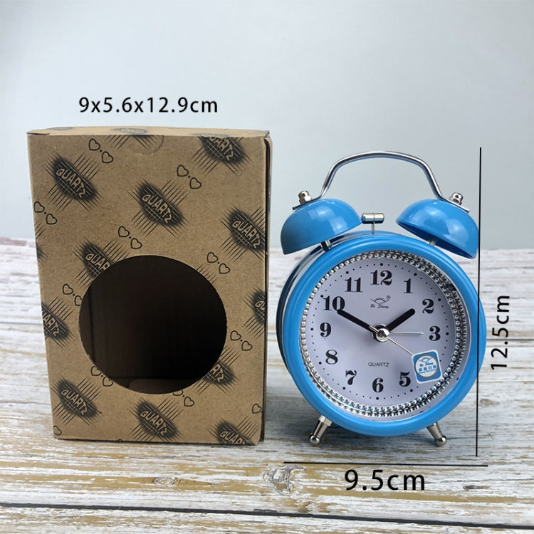 3 Inch Metal Bell Alarm Clock With Night Light Student Bedside Fashion Clock(Red) - Alarm Clocks by PMc TechLife | Online Shopping South Africa | PMc TechLife | Buy Now Pay Later Mobicred