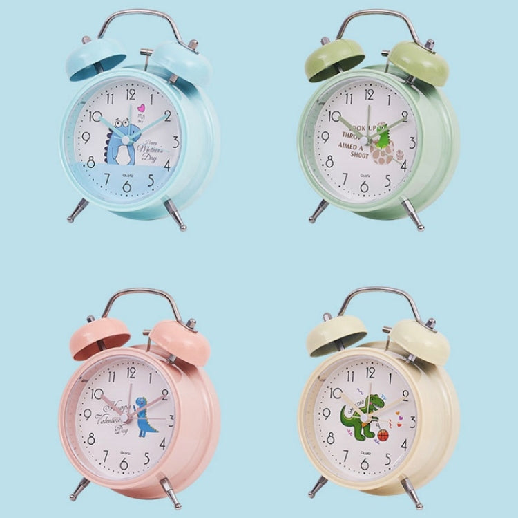 Student Cute Style Bell Alarm Clock Bedside Mute Clock With Light Specification��� Y33 3 Inch (Beige) - Alarm Clocks by PMc TechLife | Online Shopping South Africa | PMc TechLife | Buy Now Pay Later Mobicred