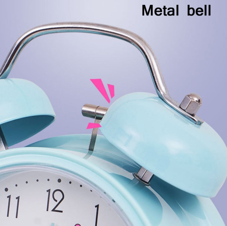 Student Cute Style Bell Alarm Clock Bedside Mute Clock With Light Specification��� Y35 4 Inch (Beige) - Alarm Clocks by PMc TechLife | Online Shopping South Africa | PMc TechLife | Buy Now Pay Later Mobicred