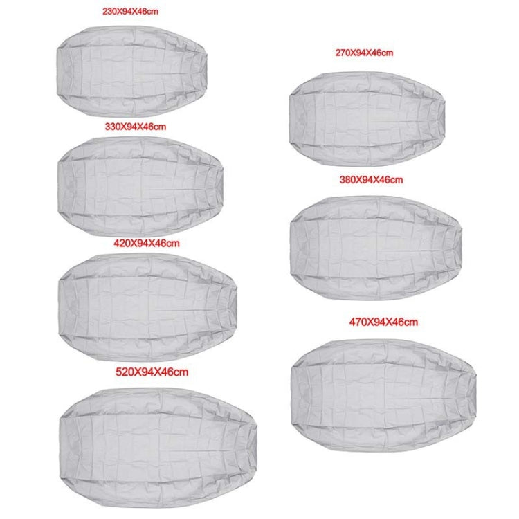 Waterproof Dust-Proof And UV-Proof Inflatable Rubber Boat Protective Cover Kayak Cover, Size: 270x94x46cm(Grey) - Marine Accessories & Parts by PMC TechLife | Online Shopping South Africa | PMC TechLife | Buy Now Pay Later Mobicred