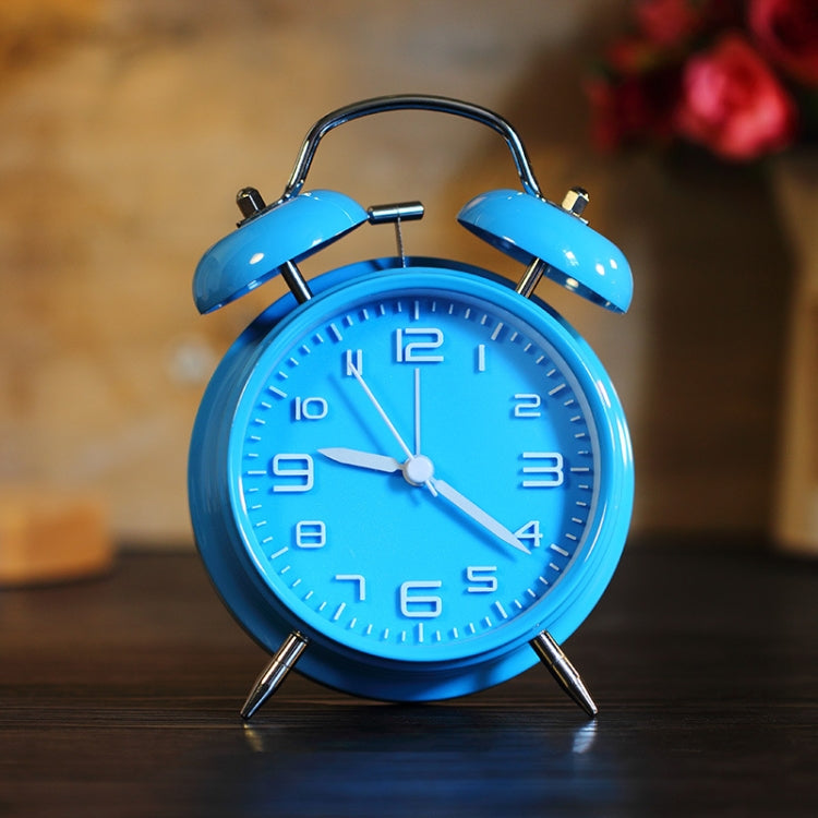 4 Inch Bedroom Bedside Stereo Digital Silent Alarm Clock With Light(Blue Shell  Blue Surface) - free shipping - PMc TechLife - Order now!