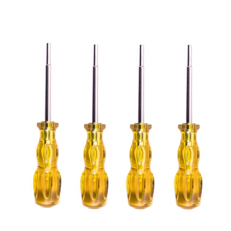 4 PCS Disassembly Tool Screwdriver Sleeve Applicable For Nintendo N64 / SFC / GB / NES / NGC(Transparent Yellow 3.8mm) - Tools by PMC TechLife | Online Shopping South Africa | PMC TechLife | Buy Now Pay Later Mobicred