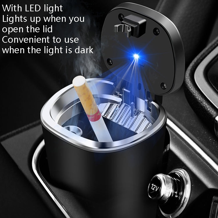 2 PCS  Car Ashtray With Cover Hanging Invisible With LED Light Car Ashtray(Board) - Ashtrays by PMC TechLife | Online Shopping South Africa | PMC TechLife | Buy Now Pay Later Mobicred