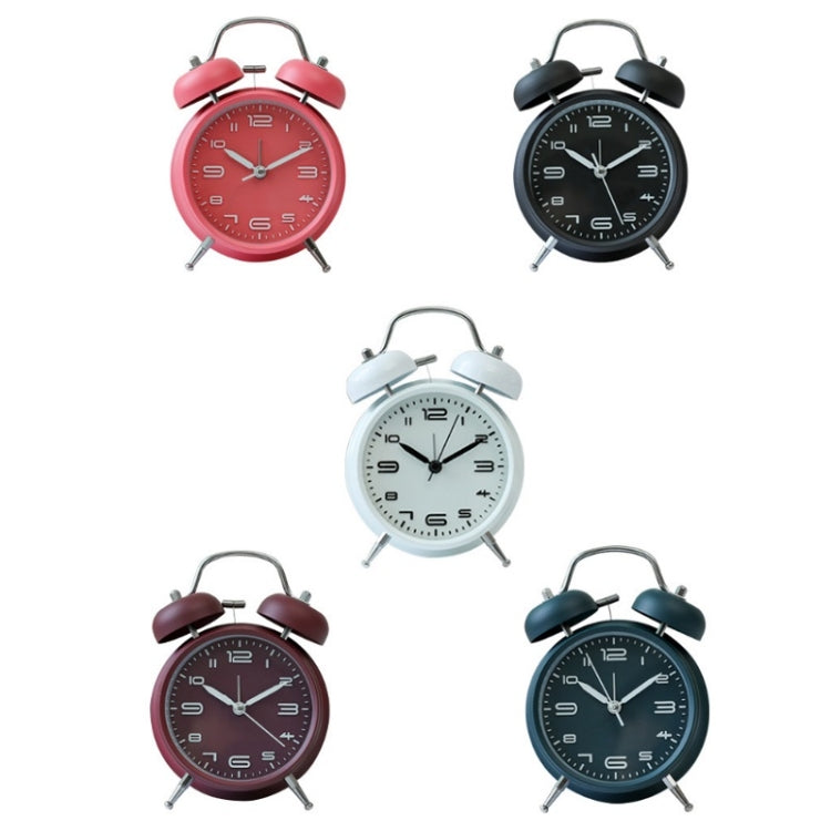 3304T Bedroom Bedside Multifunctional Bell Metal Alarm Clock With Night Light(Pink) - Alarm Clocks by PMc TechLife | Online Shopping South Africa | PMc TechLife | Buy Now Pay Later Mobicred