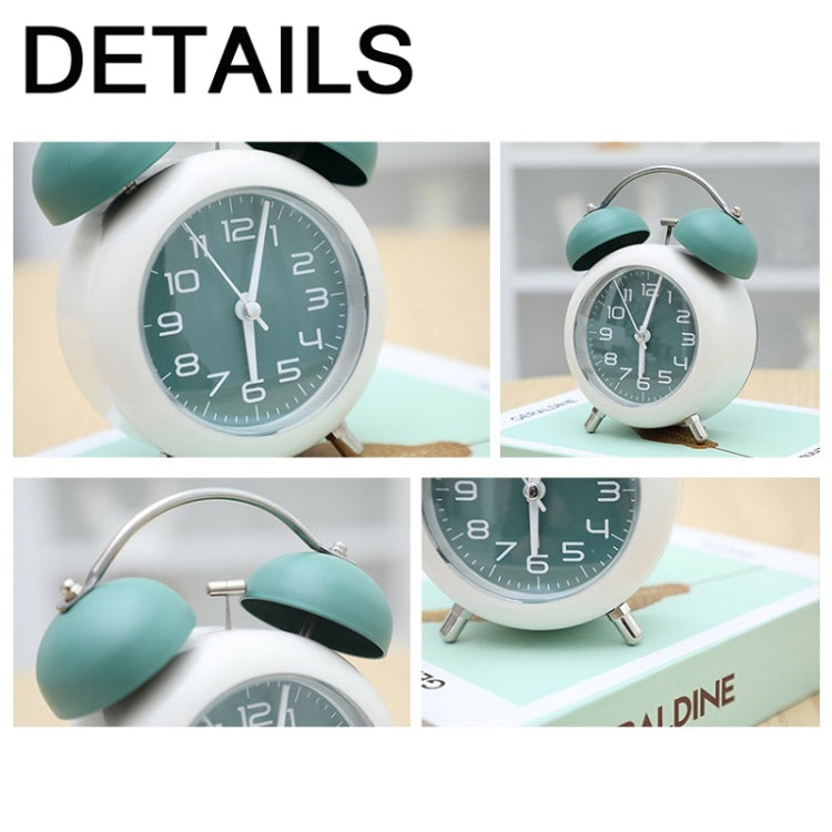 Bedroom Desktop Metal Digital Mechanical Alarm Clock Living Room Silent Clock With Night Light(Coffee Color) - free shipping - PMc TechLife - Order now!