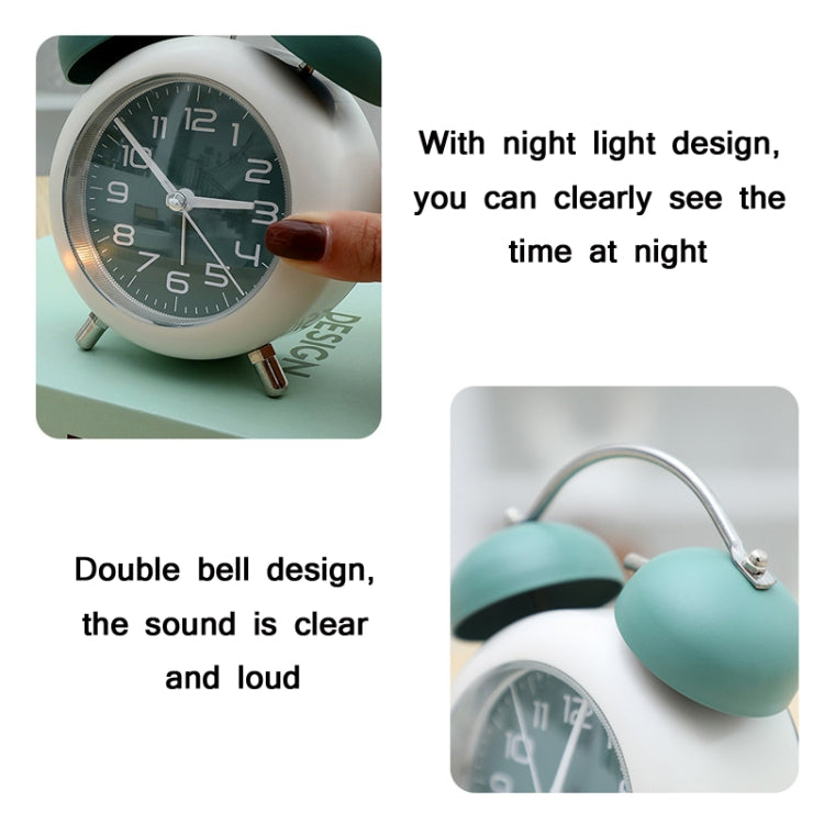 Bedroom Desktop Metal Digital Mechanical Alarm Clock Living Room Silent Clock With Night Light(Coffee Color) - free shipping - PMc TechLife - Order now!