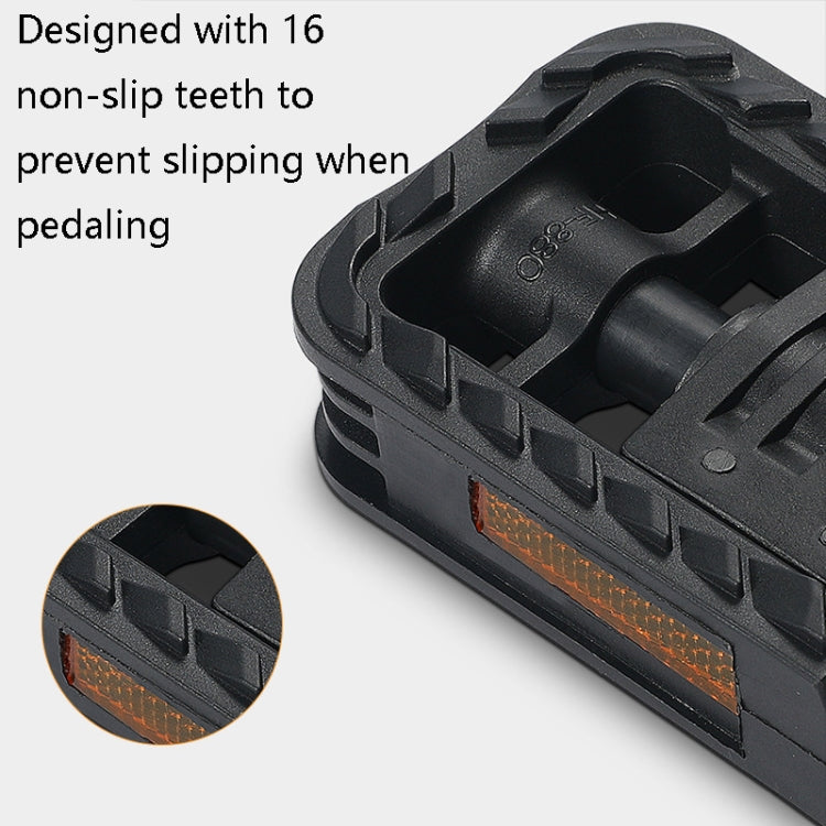 West Biking YP0802082 Bicycle Folding Pedal Bike Ball Axle Foot Pedal(Black) - free shipping - PMc TechLife - Order now!