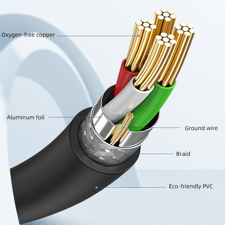 3 PCS Jasoz USB Printing Data Cable Oxygen-Free Copper Core, Cable Length: 3m - USB Cable by PMC TechLife | Online Shopping South Africa | PMC TechLife | Buy Now Pay Later Mobicred