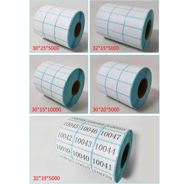 Three-Proof Thermal Paper Three-Row Bar Code Non-Adhesive Printing Paper, Size: 30 x 20mm (10000 Pieces) - Printer Accessories by PMC TechLife | Online Shopping South Africa | PMC TechLife | Buy Now Pay Later Mobicred