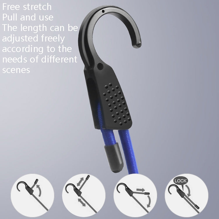 RUNDONG AUTO ACCESSORIES R-8040 Car Luggage Fixed Rope Outdoor Travel Car Interior Clothing Rope(1.5m Blue) - Tapes & Ropes by PMC TechLife | Online Shopping South Africa | PMC TechLife | Buy Now Pay Later Mobicred