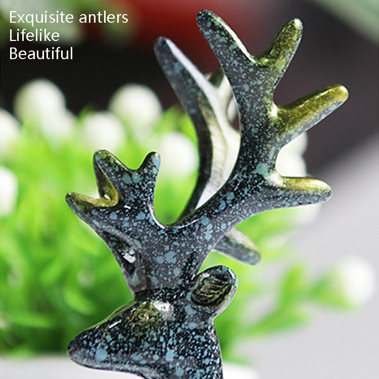 2 Pairs R-8820 Car Ornaments Car Home Safe Deer Decorations(Golden) - Ornaments by PMC TechLife | Online Shopping South Africa | PMC TechLife | Buy Now Pay Later Mobicred