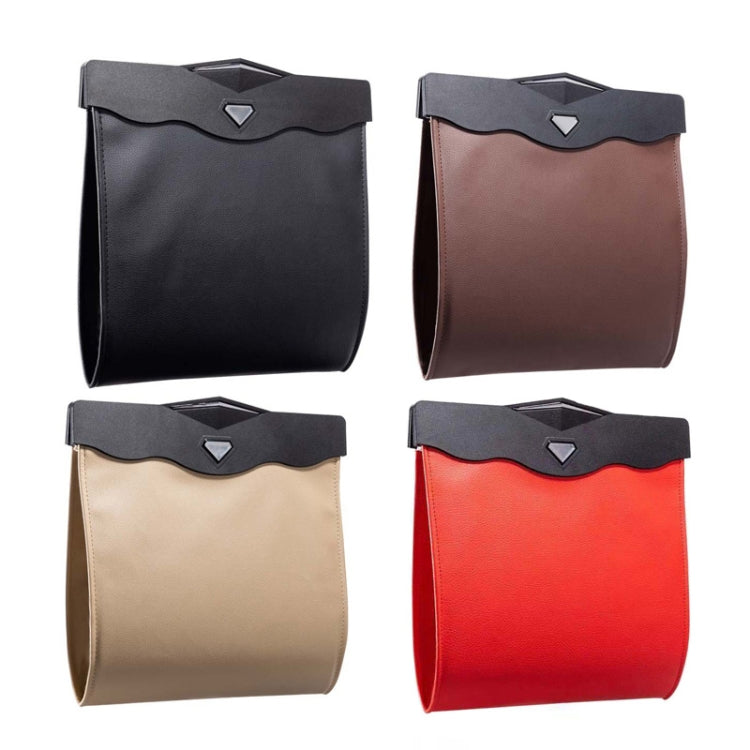 Car Trash Can Car Chair Back Hanging Storage Box Hidden Folding Storage Bag With LED Light(Black) - Stowing Tidying by PMC TechLife | Online Shopping South Africa | PMC TechLife | Buy Now Pay Later Mobicred
