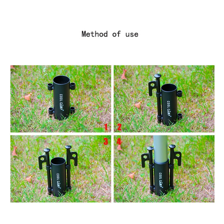 COOL CAMP Sky Curtain Rod Holder Tent Awning Strut Fixed Pipe(Black) - Tents & Accessories by PMC TechLife | Online Shopping South Africa | PMC TechLife | Buy Now Pay Later Mobicred