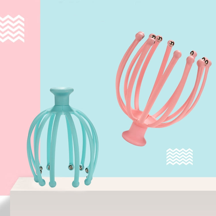 12 Claw Head Massager Octopus Rotating Ball Relaxing Massager(Blue) - free shipping - PMC TechLife - Order now!