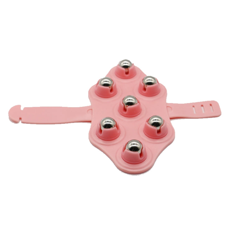 Seven-ball Massager Multifunctional Five-element Meridian Brush Lymphatic Dredging Roller-ball Massager, Shape: Ordinary  Pink - free shipping - PMC TechLife - Order now!