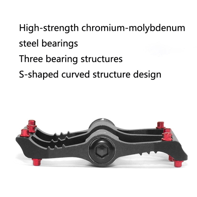 1 Pair PROMEND Mountain Bike Road Bike Bicycle Aluminum Pedals(PD-R87 Red) - free shipping - PMc TechLife - Order now!
