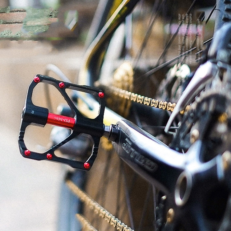 1 Pair PROMEND Mountain Bike Road Bike Bicycle Aluminum Pedals(PD-M86 Red) - free shipping - PMc TechLife - Order now!