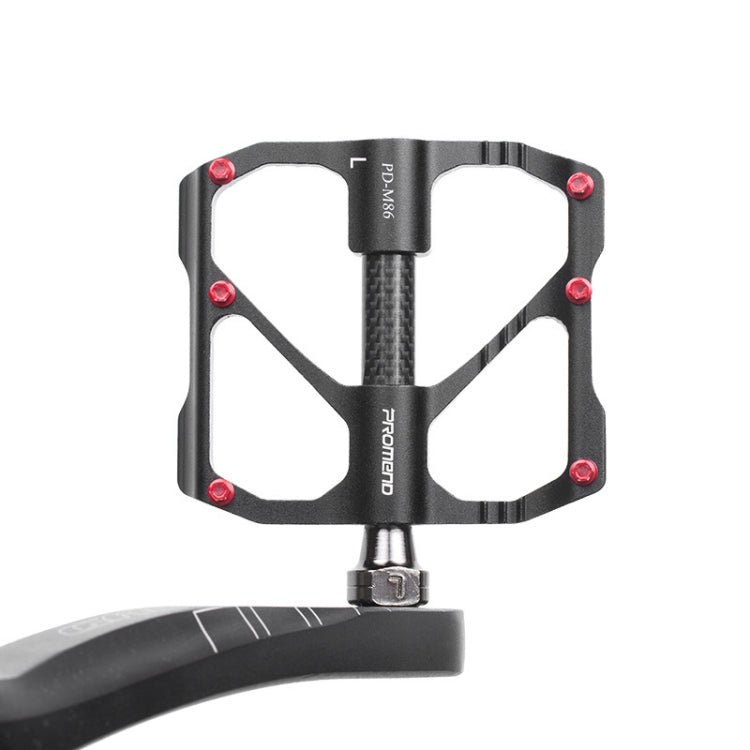 PD-M86C  1 Pair PROMEND Bicycle Road Bike Mountain Bike 3 Palin Carbon Fiber Bearing Pedal(Silver) - free shipping - PMc TechLife - Order now!