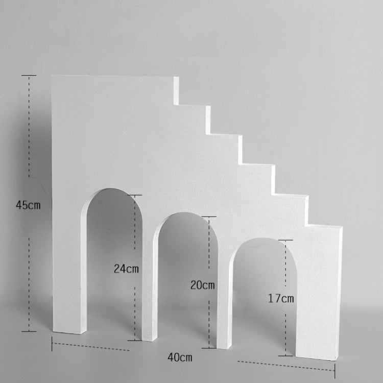 Stage Three Arch Solid Wood Geometric Polygon Camera Props Creative Photography Ornaments - free shipping - PMC TechLife - Order now!