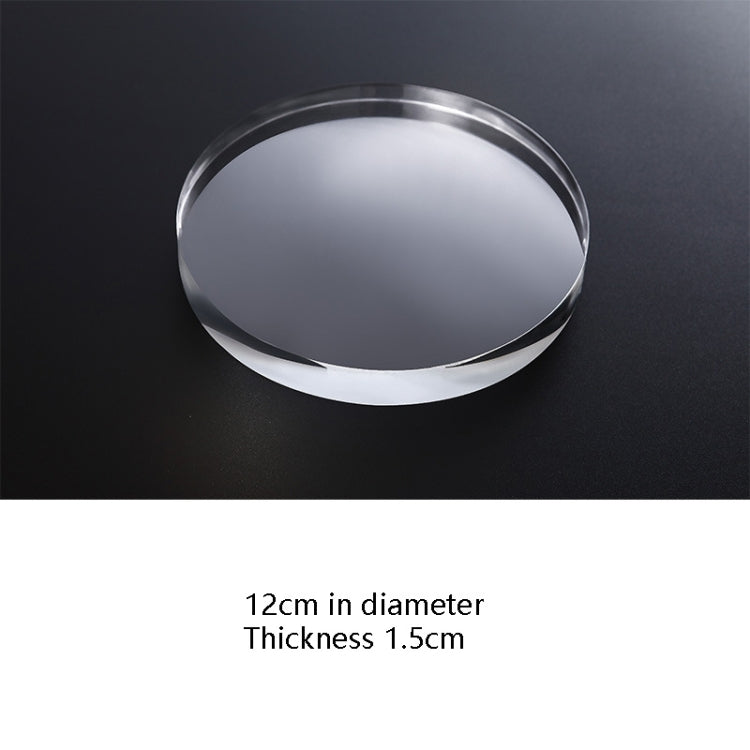 Round 12x1.5cm Transparent Acrylic Geometric Photo Props Photography Background Plate Ornaments - free shipping - PMC TechLife - Order now!