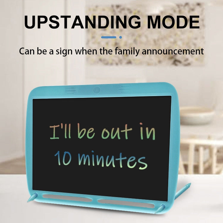 15inch Charging Tablet Doodle Message Double Writing Board LCD Children Drawing Board, Specification: Monochrome Lines (Blue) -  by PMC TechLife | Online Shopping South Africa | PMC TechLife | Buy Now Pay Later Mobicred
