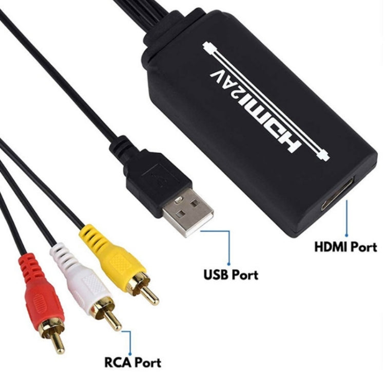 RL-HTAL1 HDMI to AV Converter Specification： Male to Male Confinement + HDMI Converter - free shipping - PMC Jewellery - Order now!