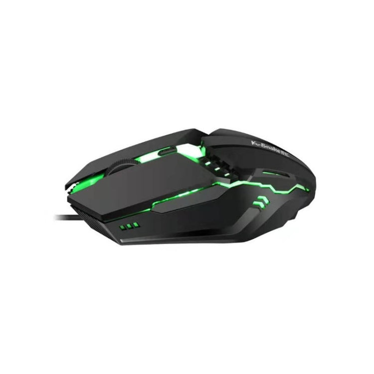 2 PCS K-Snake M11 4 Keys 1600DPI Luminous Game Wired Mouse Notebook Desktop USB Wired Mouse, Cable Length: 1.5m - Wired Mice by K-Snake | Online Shopping South Africa | PMC TechLife | Buy Now Pay Later Mobicred