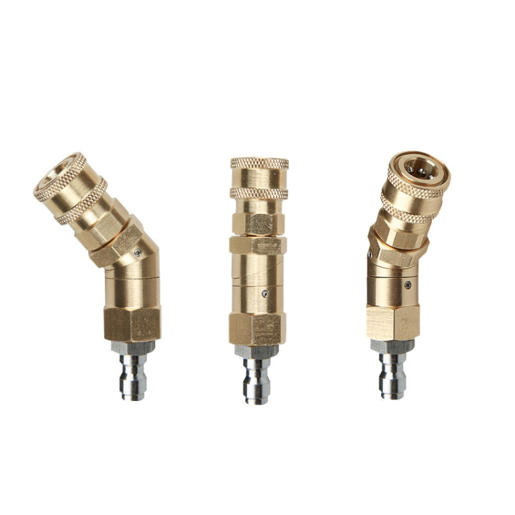 Car Wash Machine With High Pressure Air Conditioning Cleaning Nozzle 1/4 Copper Rotary Bending Joint 360 Degree Rotation Universal Fast Plug(1/4 Universal Corner Fast Plug) - Car Washer & Accessories by PMC TechLife | Online Shopping South Africa | PMC TechLife | Buy Now Pay Later Mobicred