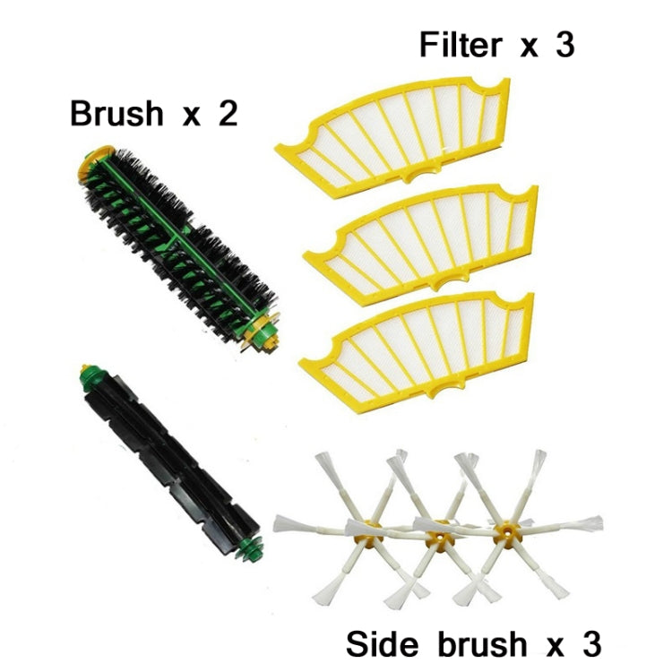 8 PCS / Set Sweeper Rolling Brush + Side Brush + Filter + Brush For iRobot Roomba 500 Series(Carton Packaging) - free shipping - PMC TechLife - Order now!