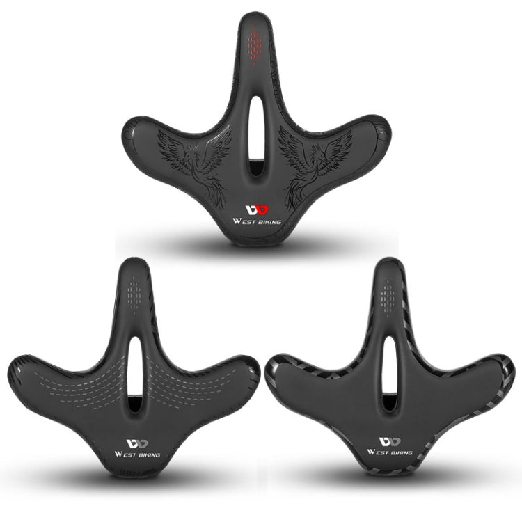 WEST BIKING YP0801122 Bicycle Mountain Bike Large Cushion Leisure And Comfortable Bicycle Saddle(Phoenix) - Bicycle Saddle by WEST BIKING | Online Shopping South Africa | PMC TechLife | Buy Now Pay Later Mobicred