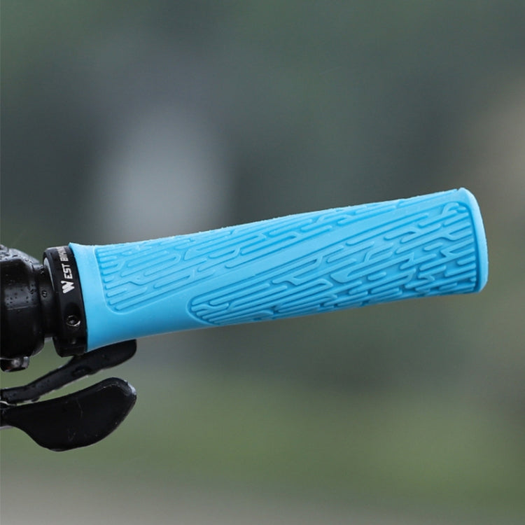1 Pair WEST BIKING YP0804061 Bicycle Anti-Slip Shock Absorber Grip Mountain Bike Rubber Handlebar Cover(Black) - free shipping - PMc TechLife - Order now!