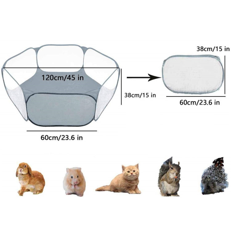 Portable Small Animal Game Fence Folding Outdoor Interior Pet Tent(Pink Opp Bag) - Trees & Condos by PMC TechLife | Online Shopping South Africa | PMC TechLife